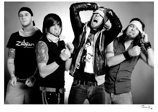 Bullet for My Valentine BFMV photo shoot for magazine feature Scream Aim Fire era 2007