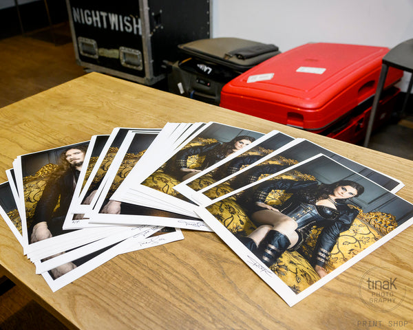 NIGHTWISH :|: Floor Jansen, Limited Edition Print Signed by Artist (A4 Framed)