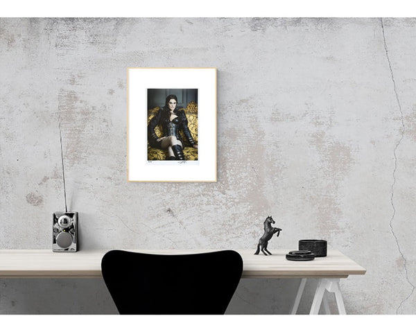 NIGHTWISH :|: Floor Jansen, Limited Edition Print Signed by Artist (A4 Framed)