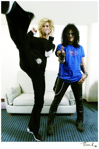 Duff McKagan and Slash, Guns N' Roses  (A6 Greeting Card)