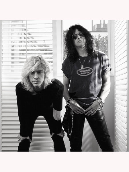 Slash & Duff Guns N' Roses, Velvet Revolver (Black & White A6 Greeting Card)