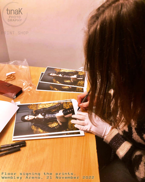 NIGHTWISH :|: Floor Jansen, Limited Edition Print Signed by Artist (A4 Framed)