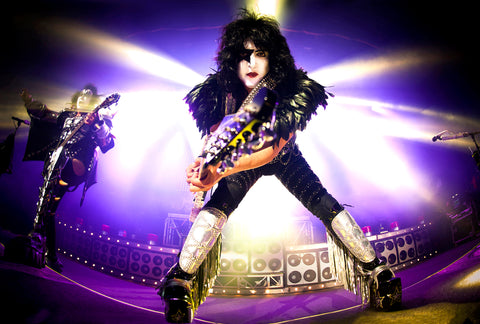 Print of Paul Stanley of rock band KISS performing on stage at  Kentish Town Forum 