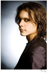 Ville Valo of Finnish rock band HIM. Portrait taken in London 2007. Signed Print by Tina K Photography.